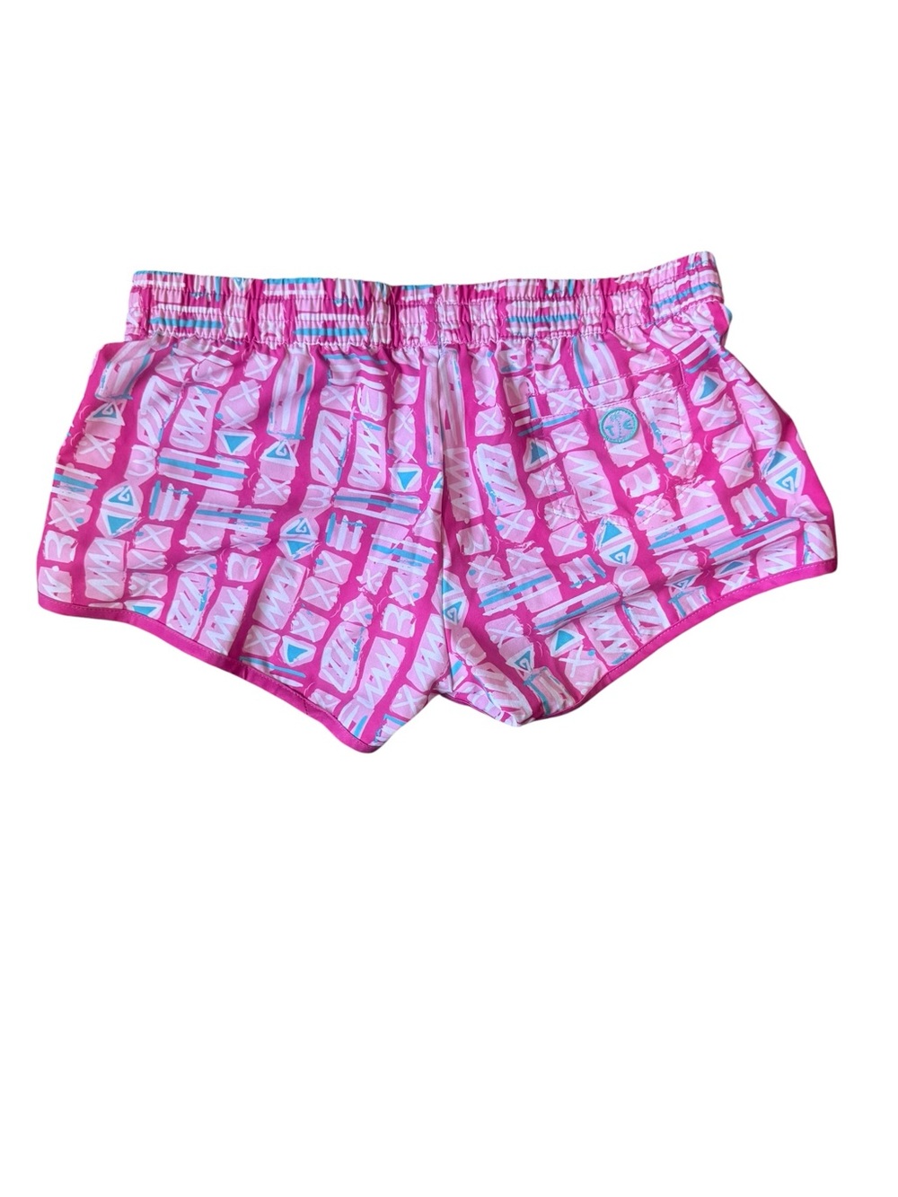 Tipsy Elves Pink Tribal Geometric Athletic Shorts Small Like New! - Picture 2 of 6